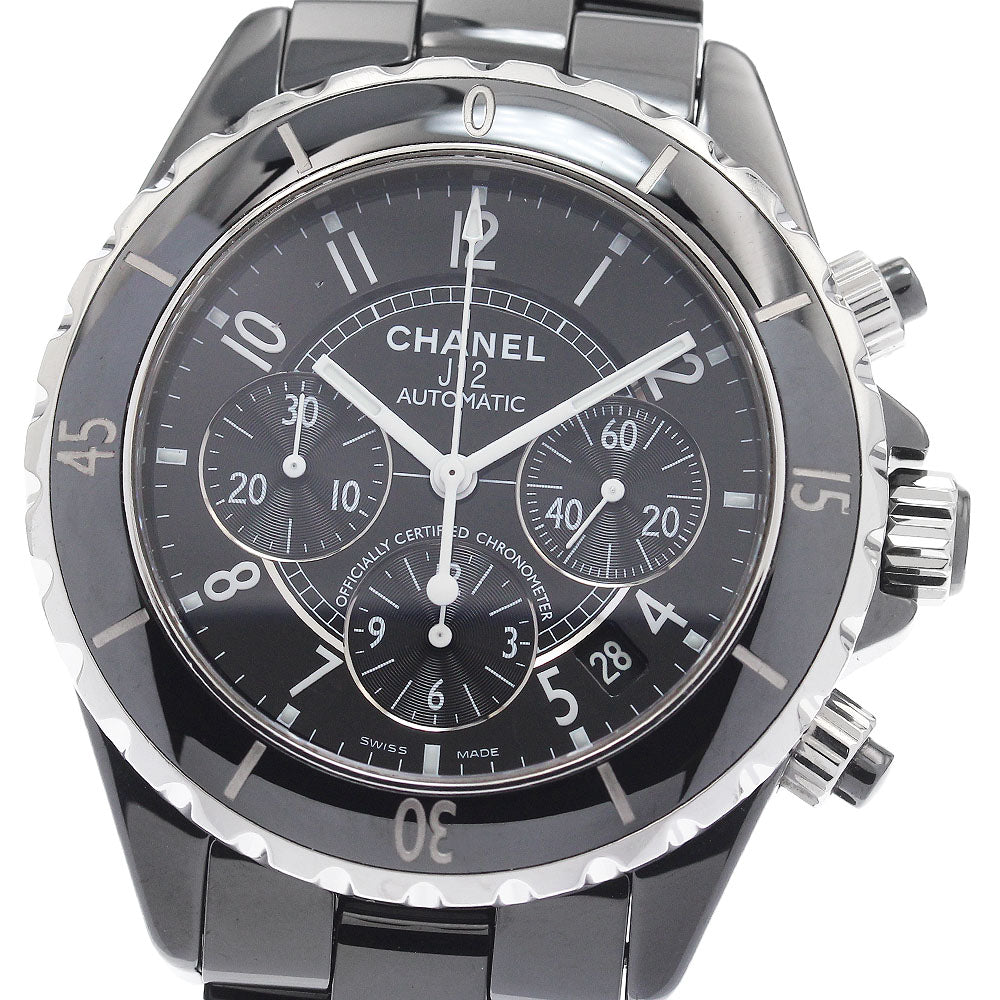CHANEL J12 41MM H0940 Black ceramic chronograph Automatic Men's Watch_920670