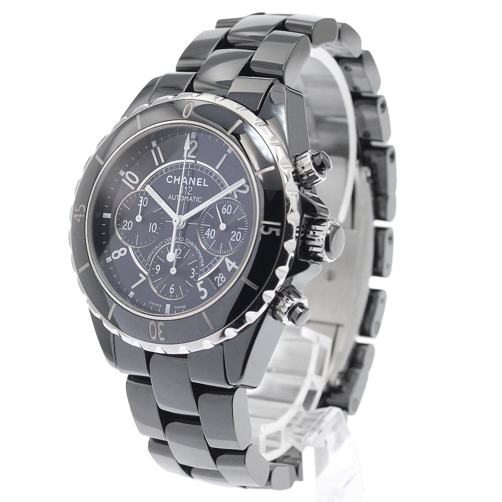 CHANEL J12 41MM H0940 Black ceramic chronograph Automatic Men's Watch_920670