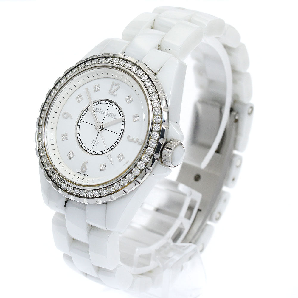 CHANEL J12 H3110 Diamond bezel 8P diamond white Dial Quartz Ladies Watch_920751