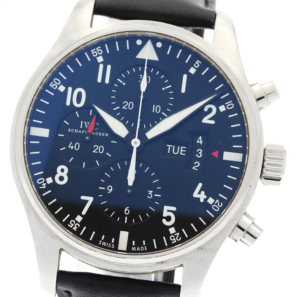 IWC SCHAFFHAUSEN Pilot watch IW377701 Chronograph day date AT Men's Watch_920762