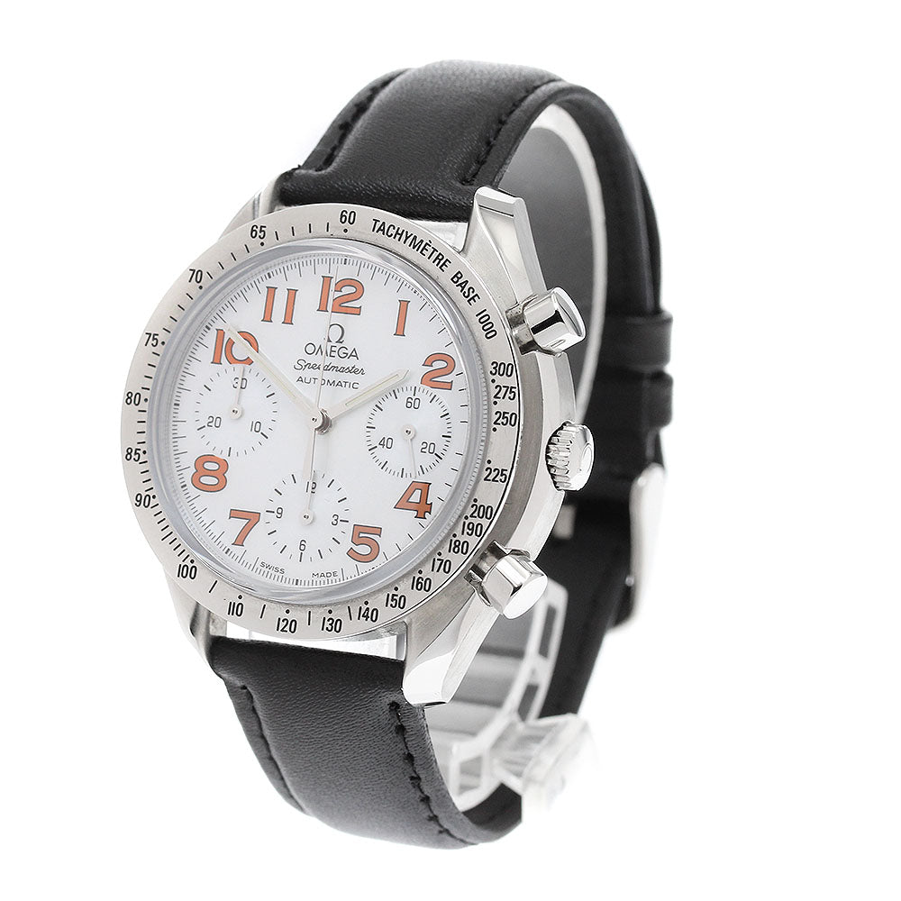 OMEGA Speed master reduced 3834.78.38 Chronograph White shell Dial Automatic Boy's Watch_920764