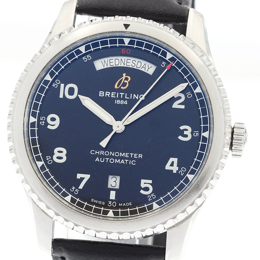 BREITLING Aviator 8 A45330 Day date black Dial Automatic Men's Watch_920767