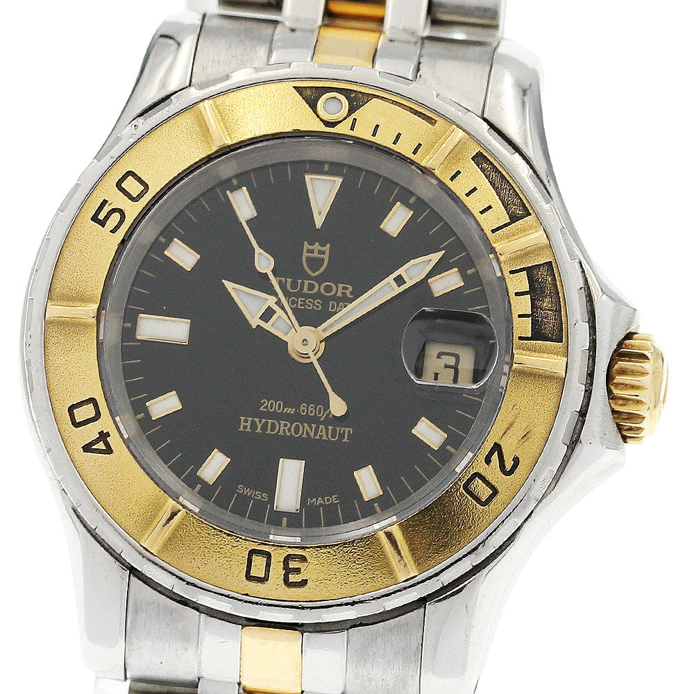 TUDOR Princess Date 99093P YG2 tone black Dial Automatic Ladies Watch_920772