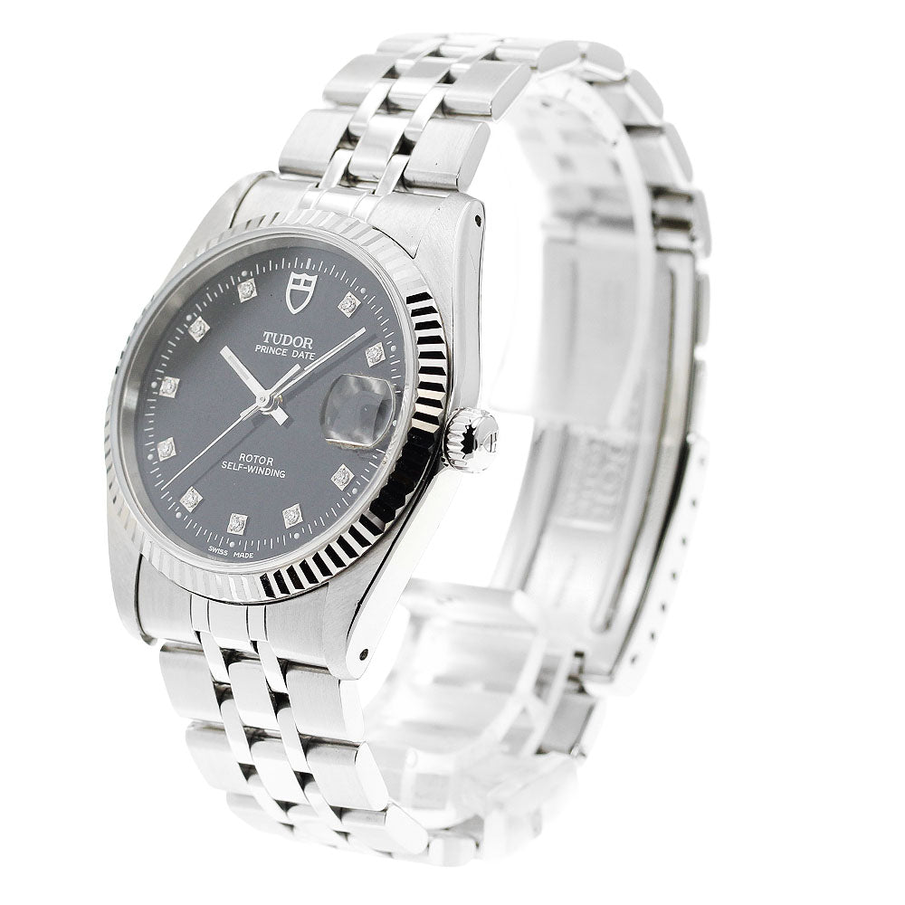 TUDOR Prince Date 74034 WG bezel 10P diamond Automatic Men's Watch_920787