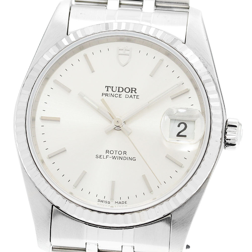 TUDOR Prince Date 74034 WG bezel Silver Dial Automatic Men's Watch_920799