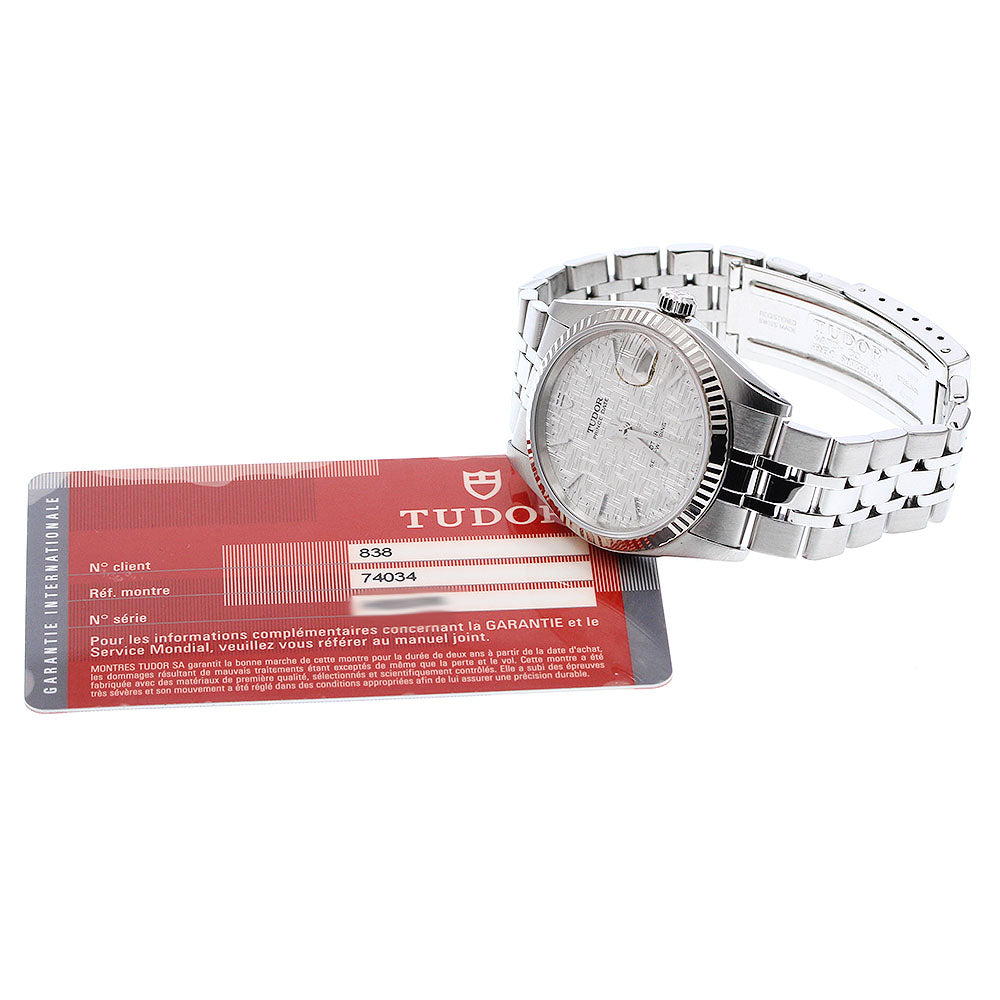 TUDOR Prince Date 74034 WG bezel Silver Dial Automatic Men's Watch_920812