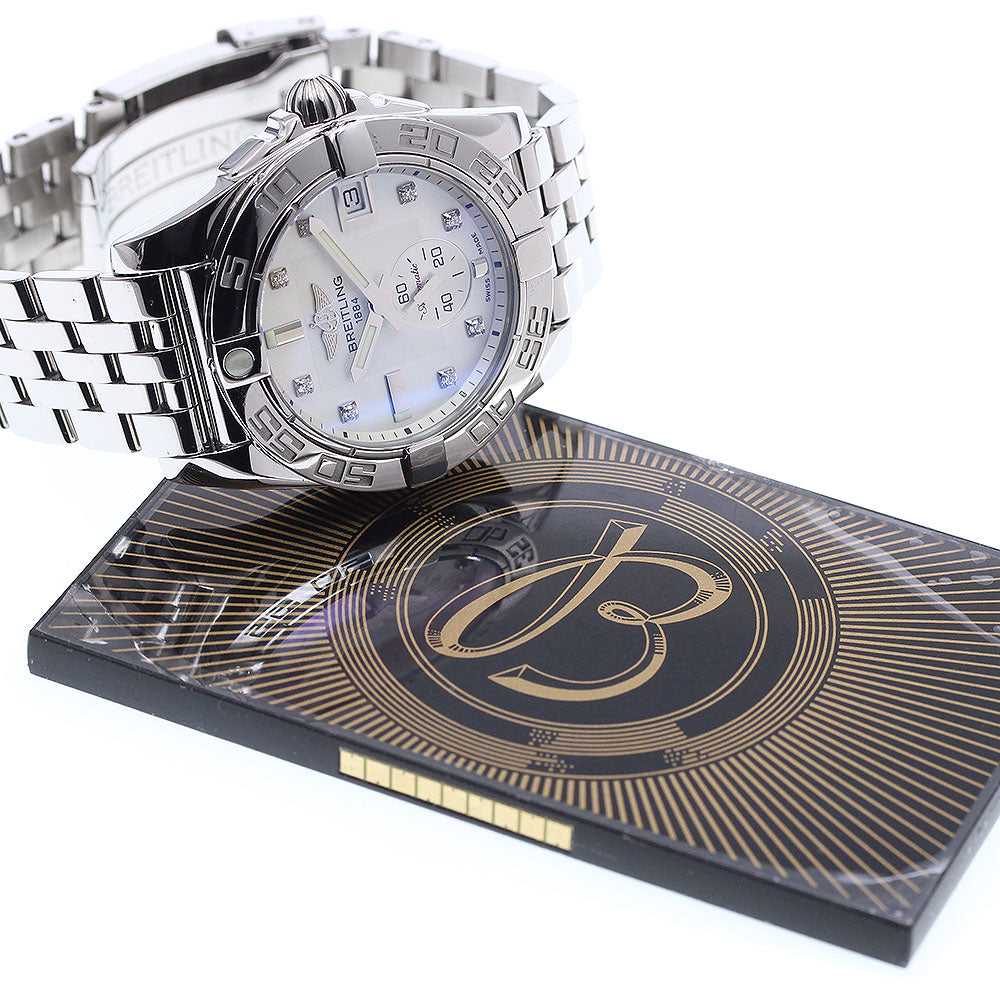 BREITLING Galactic 36 A37330 Small second 8P diamond White shell Dial Automatic Ladies Watch_920830