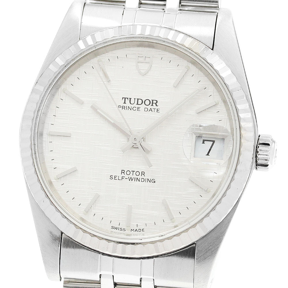 TUDOR Prince Date 74034 WG bezel Silver Dial Automatic Men's Watch_920833