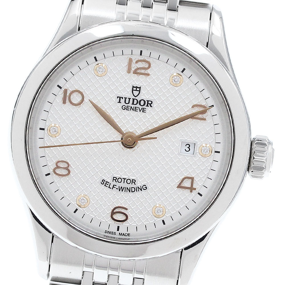 TUDOR 1926 6P Diamond 91350 Date white Dial Automatic Ladies Watch_920856