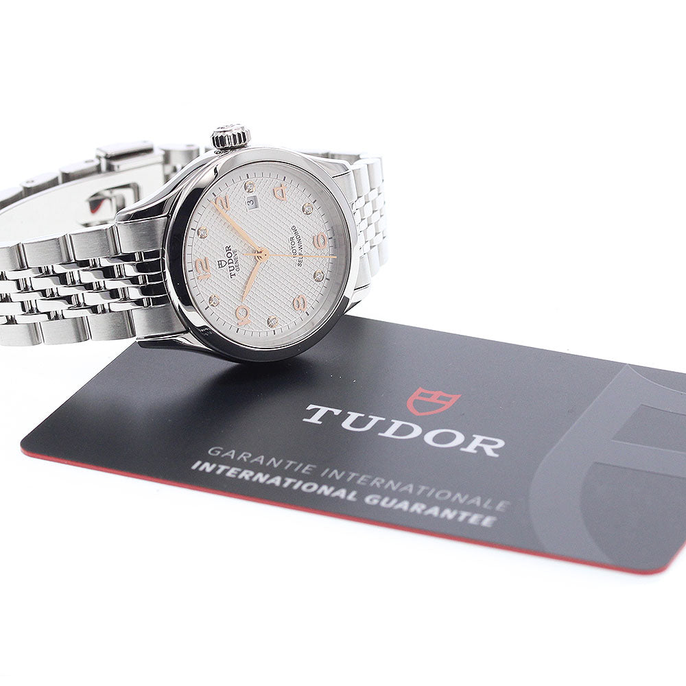 TUDOR 1926 6P Diamond 91350 Date white Dial Automatic Ladies Watch_920856