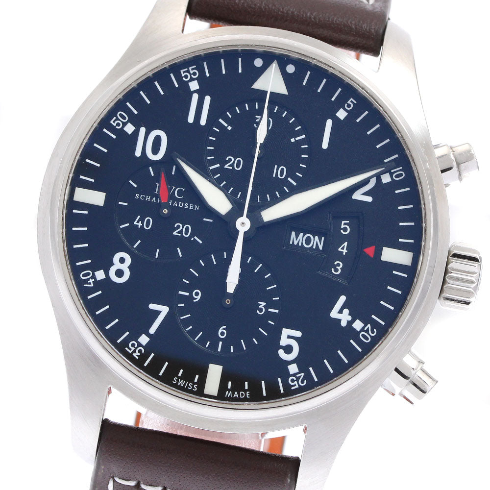 IWC SCHAFFHAUSEN Pilot watch IW377701 Chronograph Automatic Men's Watch_920866