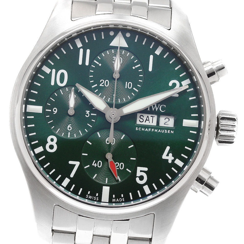 IWC SCHAFFHAUSEN Pilot watch IW388104 green Dial Automatic Men's Watch_920877