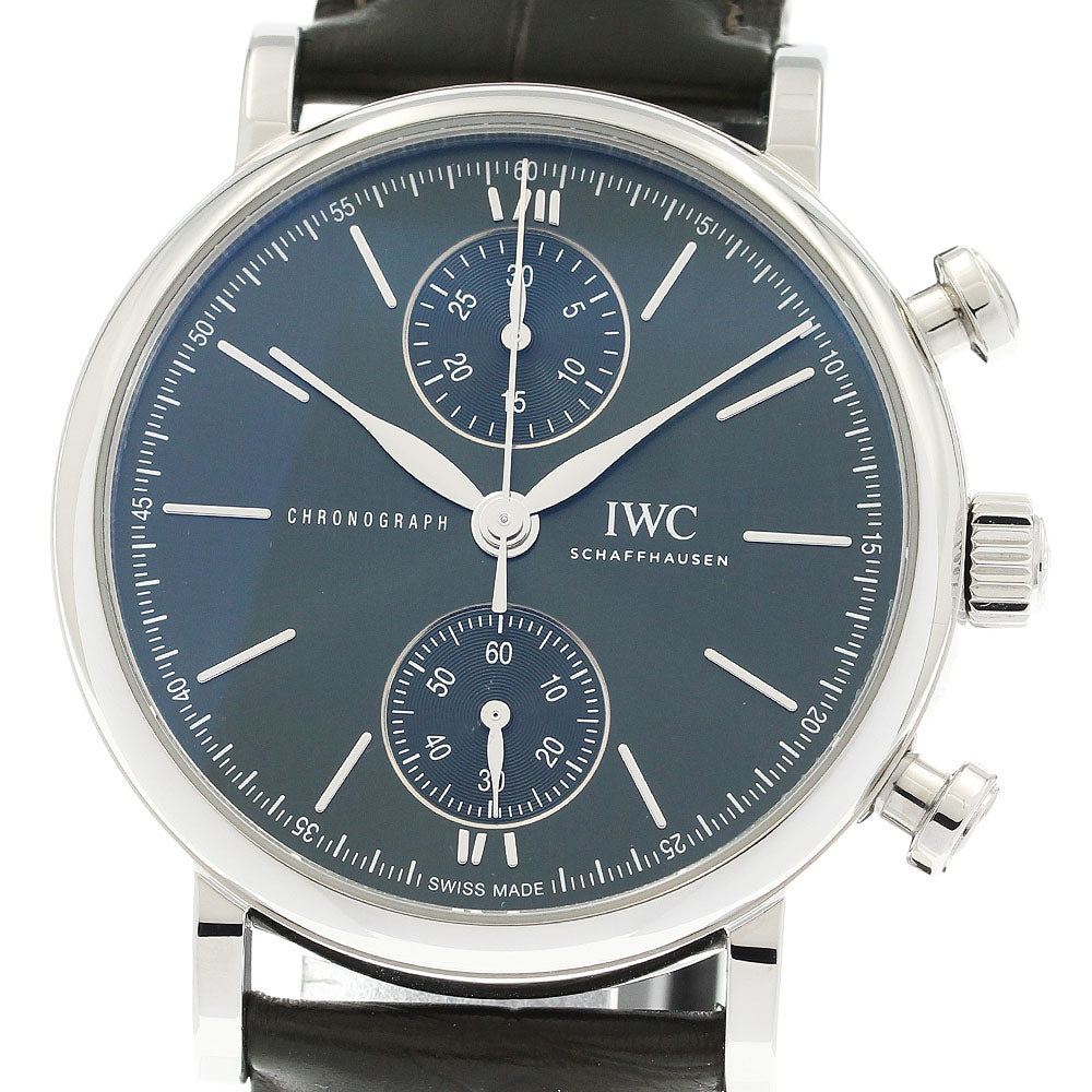 IWC SCHAFFHAUSEN Portofino IW391405 Chronograph green Dial Automatic Men's Watch_920909