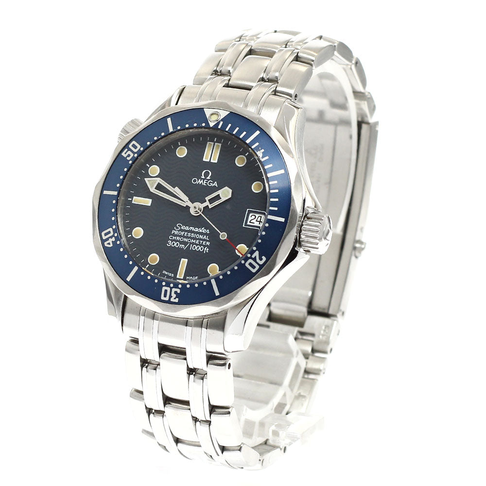 OMEGA Seamaster300 2551.80 Date Navy Dial Automatic Boy's Watch_920965