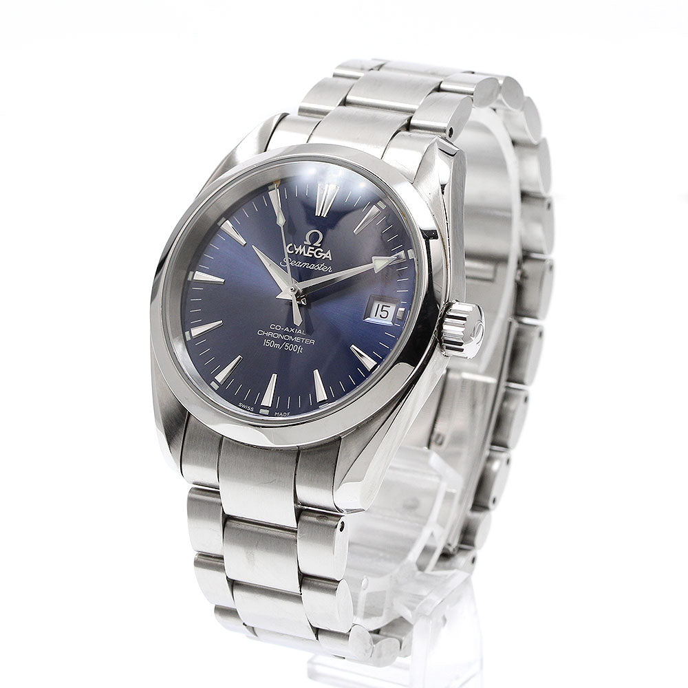 OMEGA Seamaster Aqua Terra 2504.80 Date Navy Dial Automatic Boy's Watch_920967