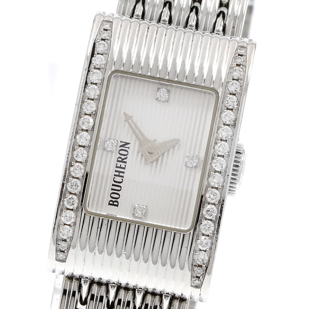 Boucheron Reflet Side diamond 4P Silver Dial Quartz Ladies Watch_920969