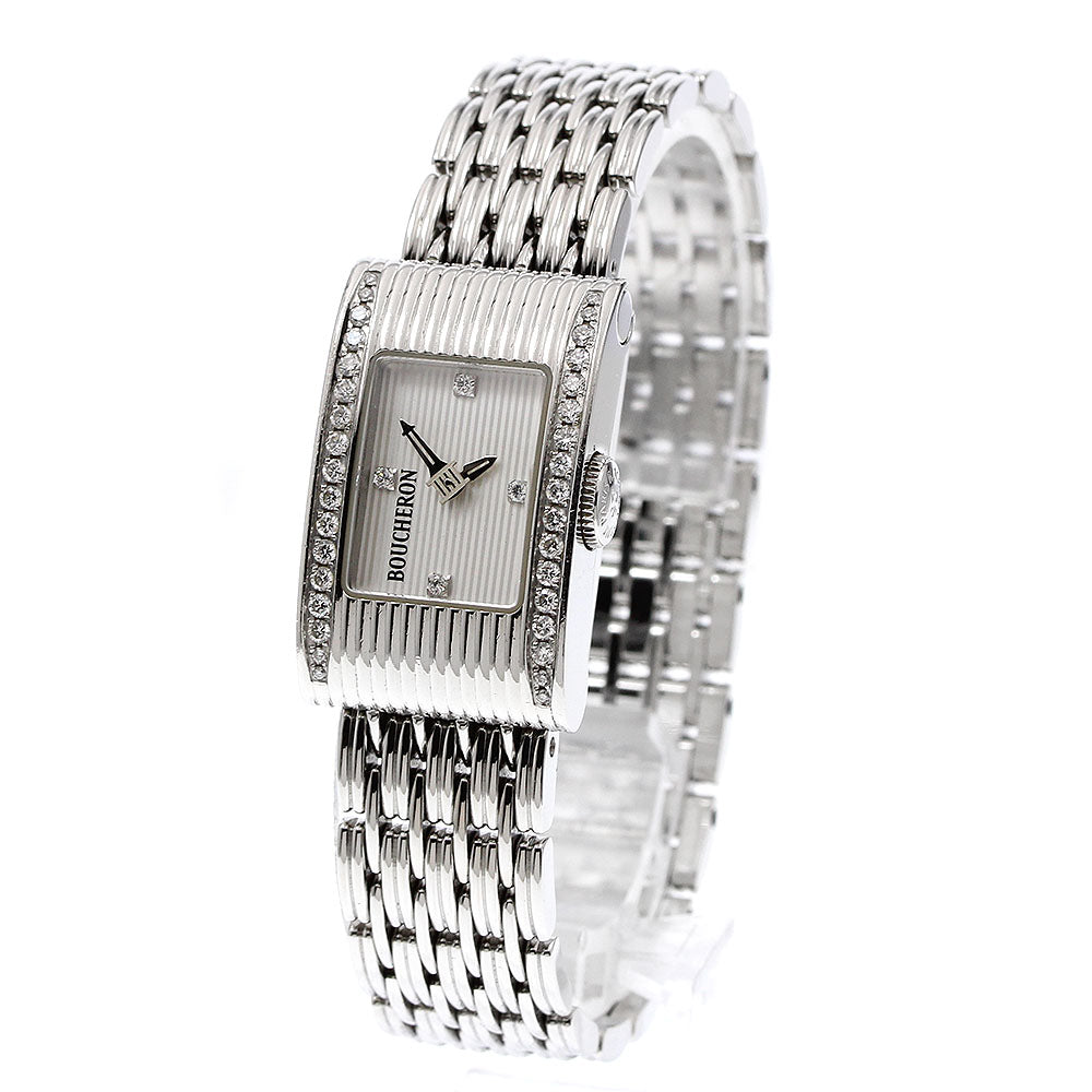 Boucheron Reflet Side diamond 4P Silver Dial Quartz Ladies Watch_920969