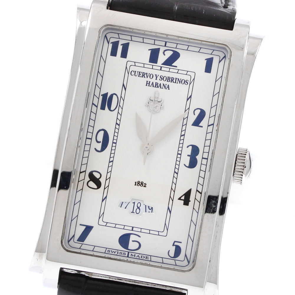 CUERVO Y SOBRINOS Havana Prominente A1012 Date beige Dial Automatic Men's Watch_920973