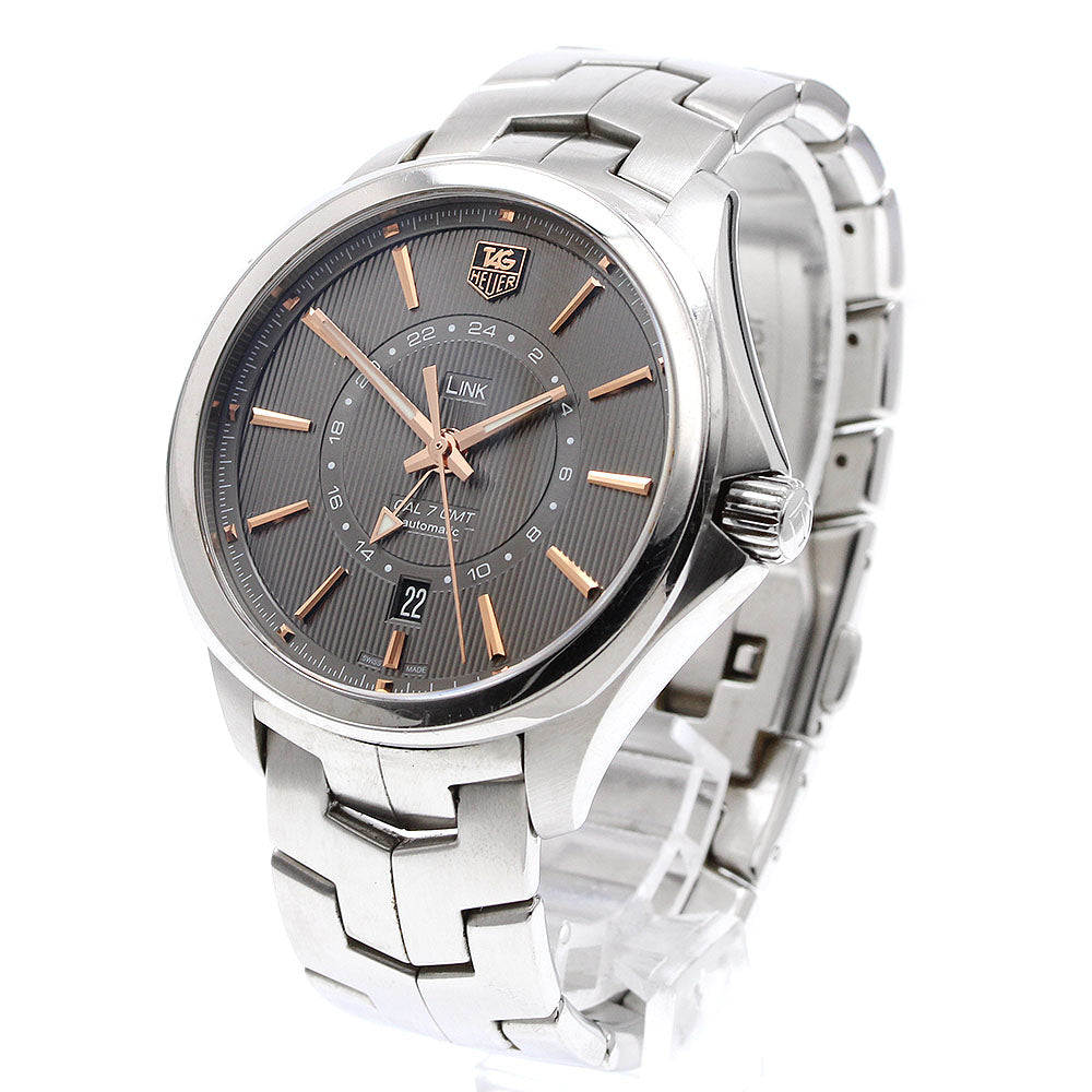 TAG HEUER Link GMT caliber 7 WAT201C Gray Dial Automatic Men's Watch_920974