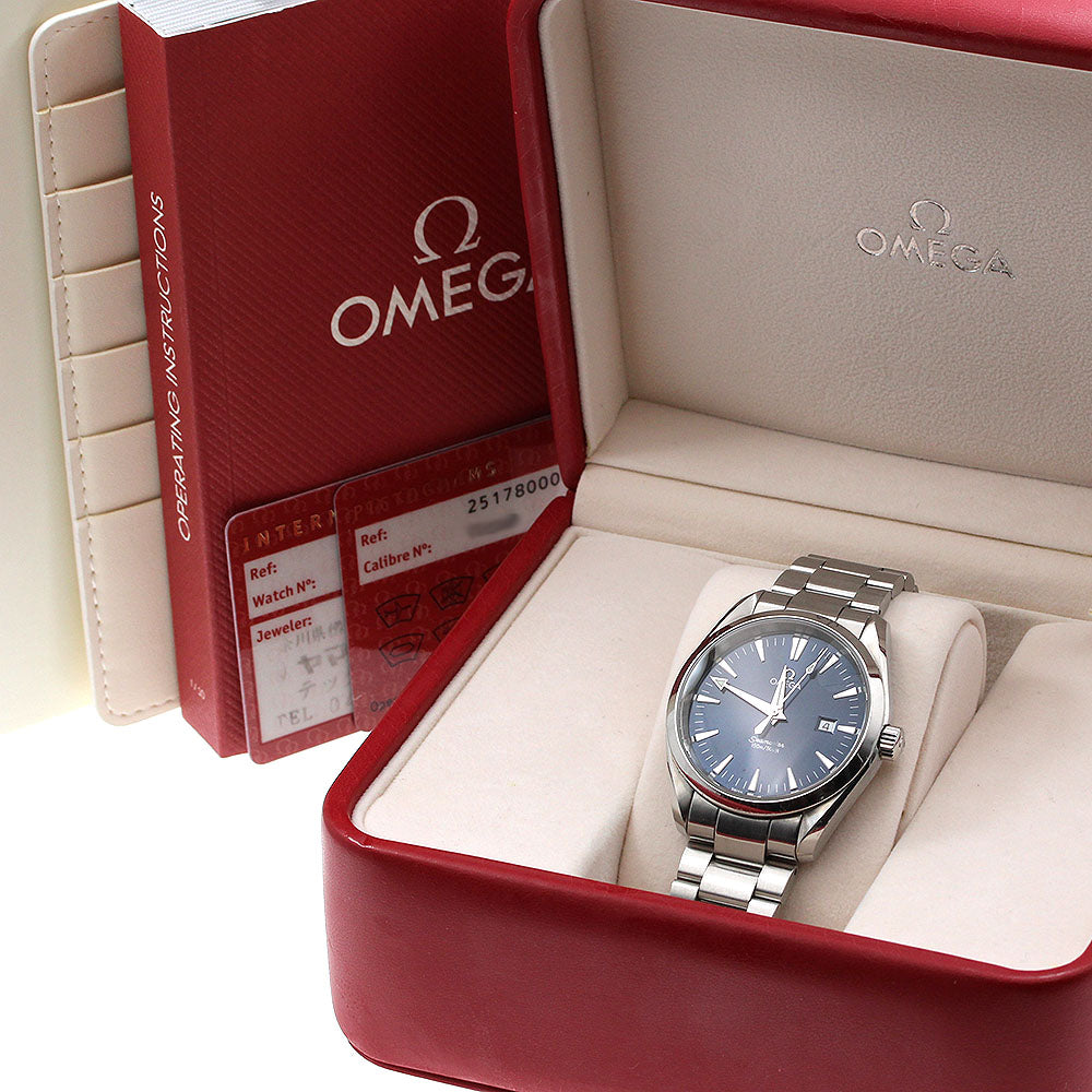 OMEGA Seamaster Aqua Terra 2517.80 Date Navy Dial Quartz Men's Watch_920976