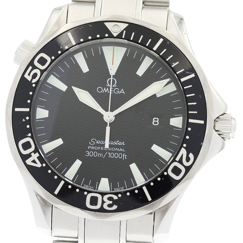 OMEGA Seamaster300 2264.50 Date black Dial Quartz Men's Watch_920977
