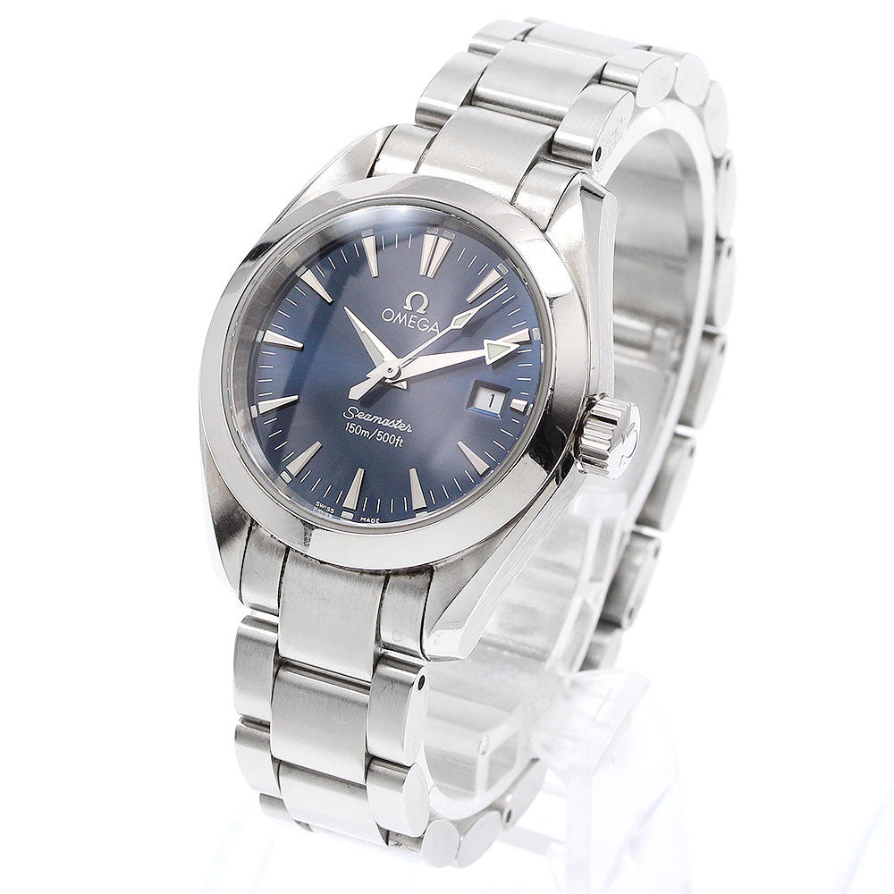 OMEGA Seamaster Aqua Terra 2577.80 Date Navy Dial Quartz Ladies Watch_920982