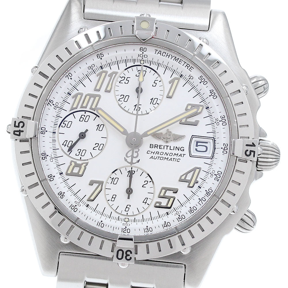 BREITLING Chronomat A13350 Date white Dial Automatic Men's Watch_920991