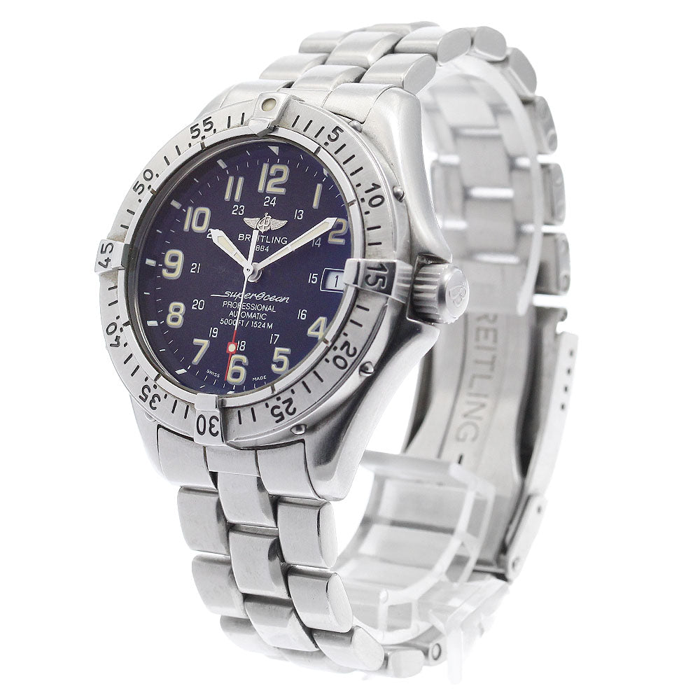 BREITLING Super Ocean A17045 Date black Dial Automatic Men's Watch_920996