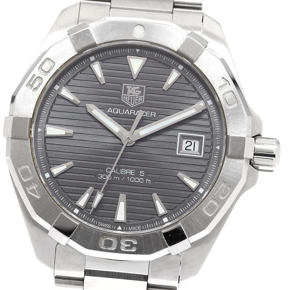 TAG HEUER Aqua Racer Caliber 5 WAY2113-0 Date gray Dial Automatic Men's_920997