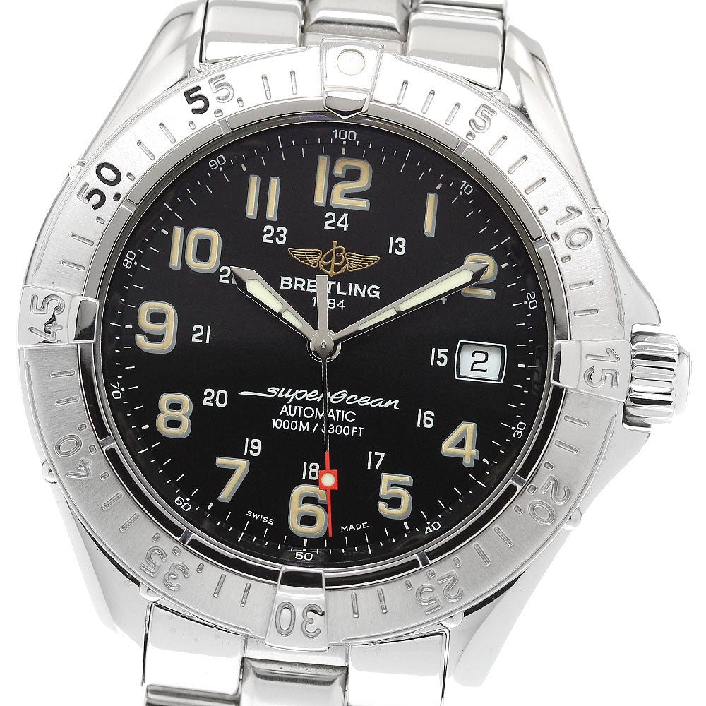 BREITLING Super Ocean A17040 Date black Dial Automatic Men's Watch_921009