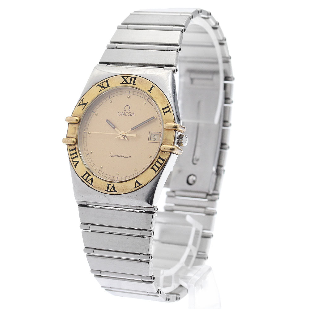 OMEGA Constellation Date gold Dial Quartz Men's Watch_921012