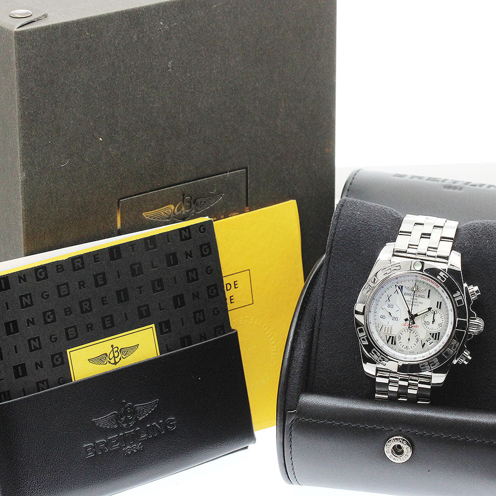 BREITLING Chronomat41 AB0140 Chronograph White shell Dial Automatic Men's Watch_921066