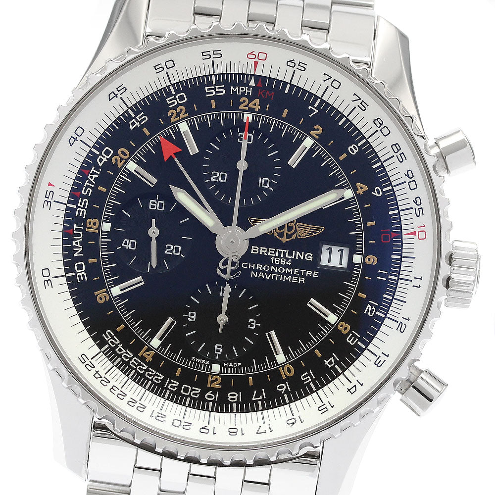 BREITLING Navitimer World A24322 Chronograph GMT Automatic Men's Watch_921072