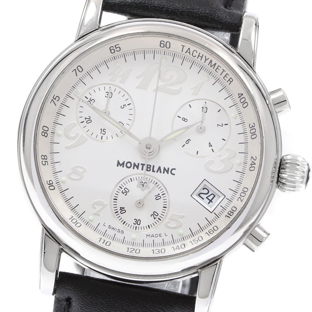 MONTBLANC Meisterstic 7038 Chronograph Silver Dial Quartz Men's Watch_921123