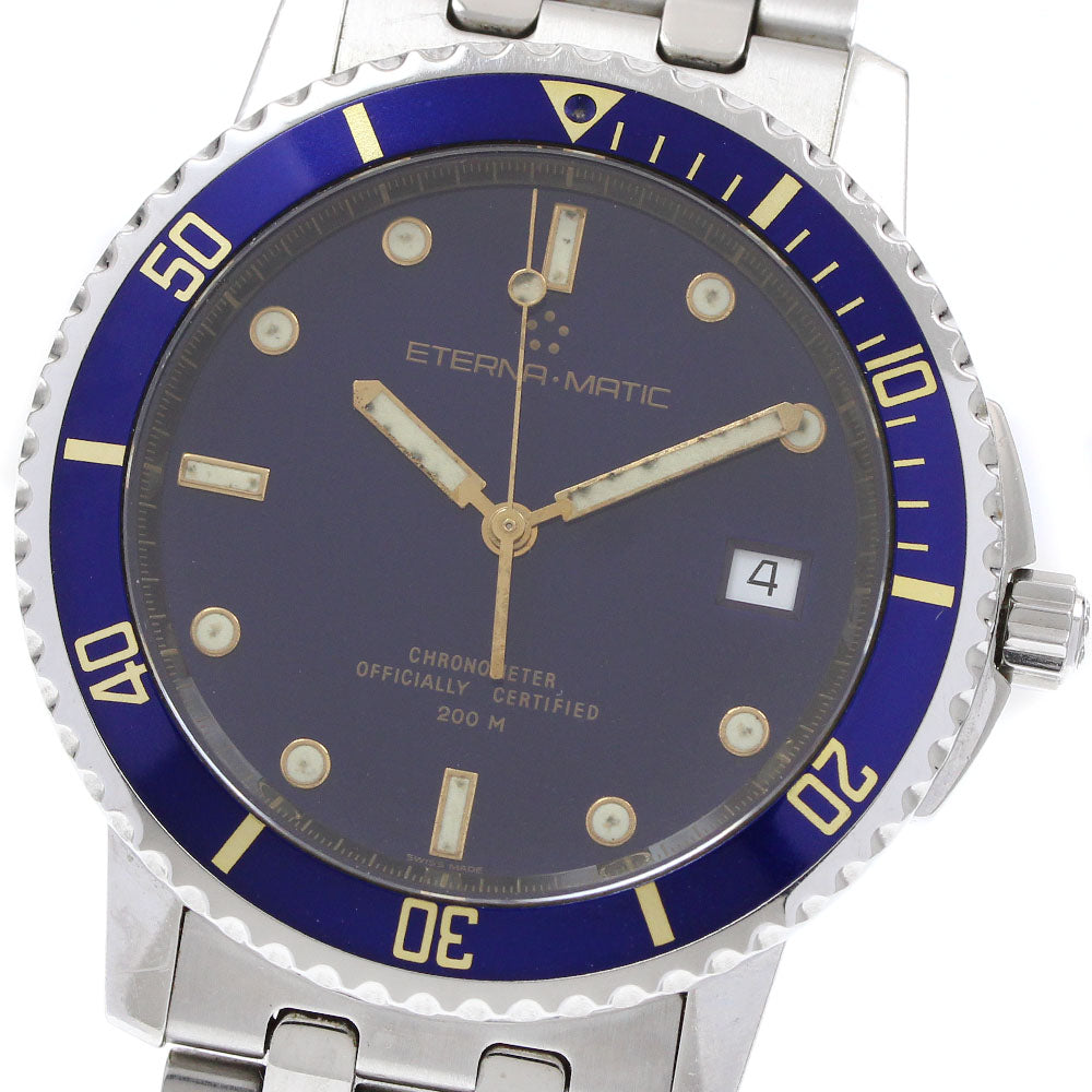 Eterna Eternamatic Kontiki 1404.41 Date blue Dial Automatic Men's Watch_921124