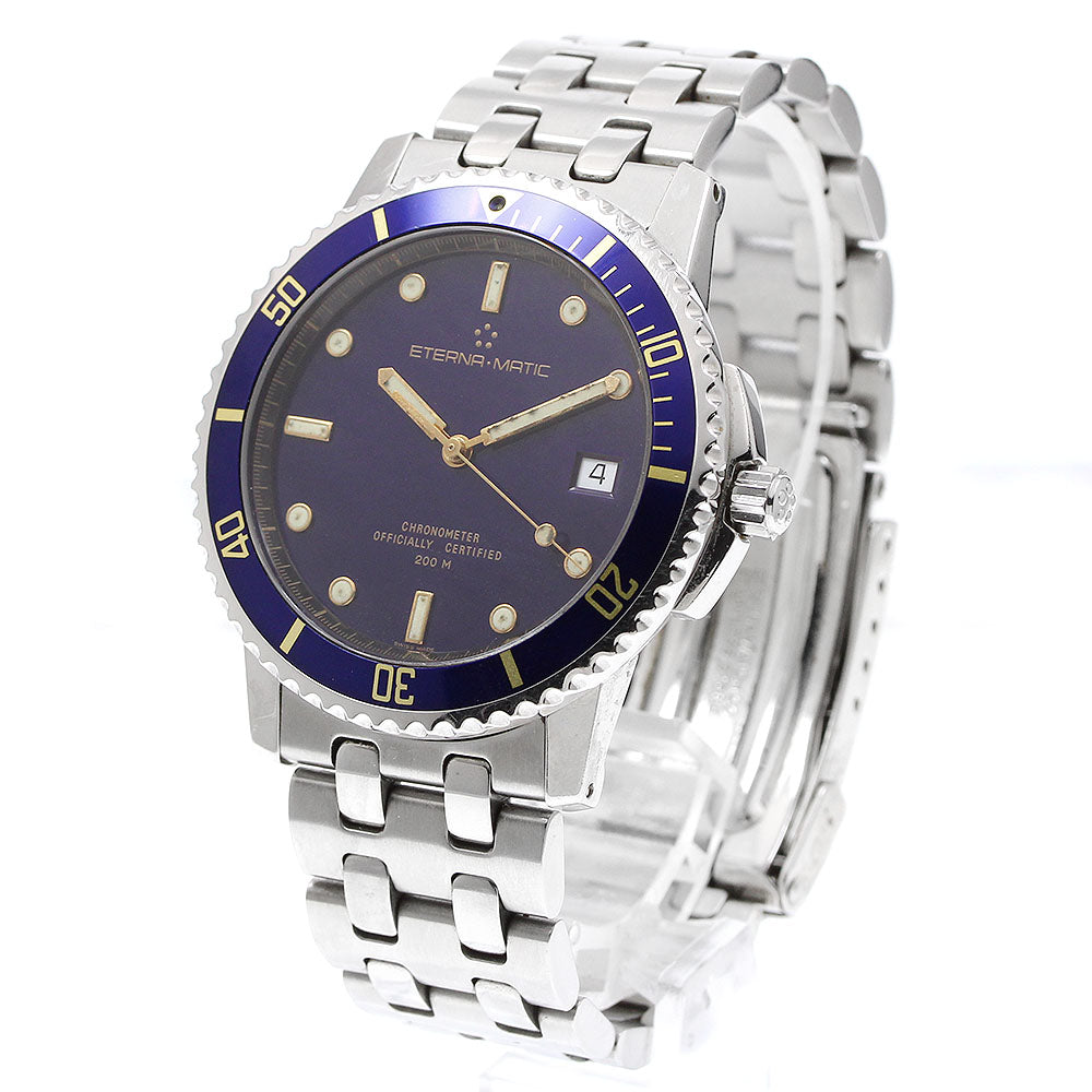 Eterna Eternamatic Kontiki 1404.41 Date blue Dial Automatic Men's Watch_921124
