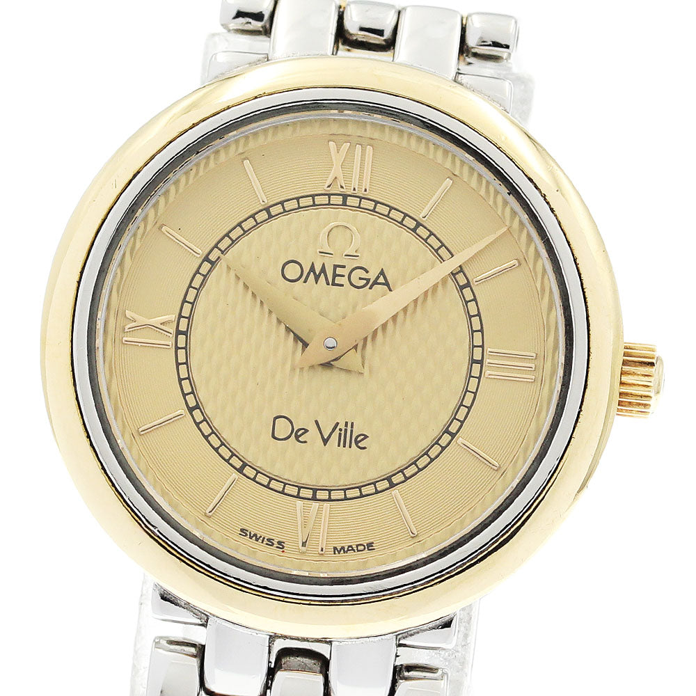 OMEGA De Ville 7374.11 Gold Dial Quartz Ladies Watch_921131