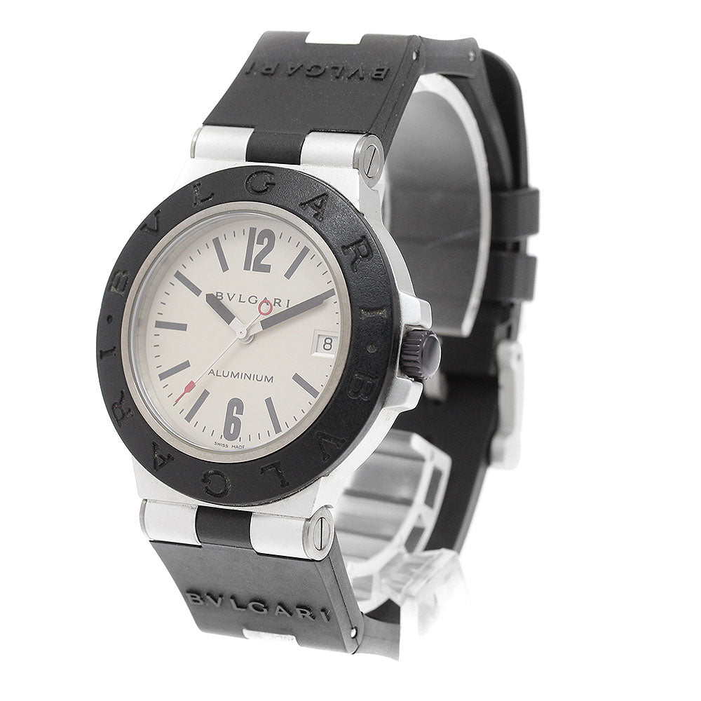 BVLGARI aluminum AL38TA Date Silver Dial Automatic Men's Watch_921133