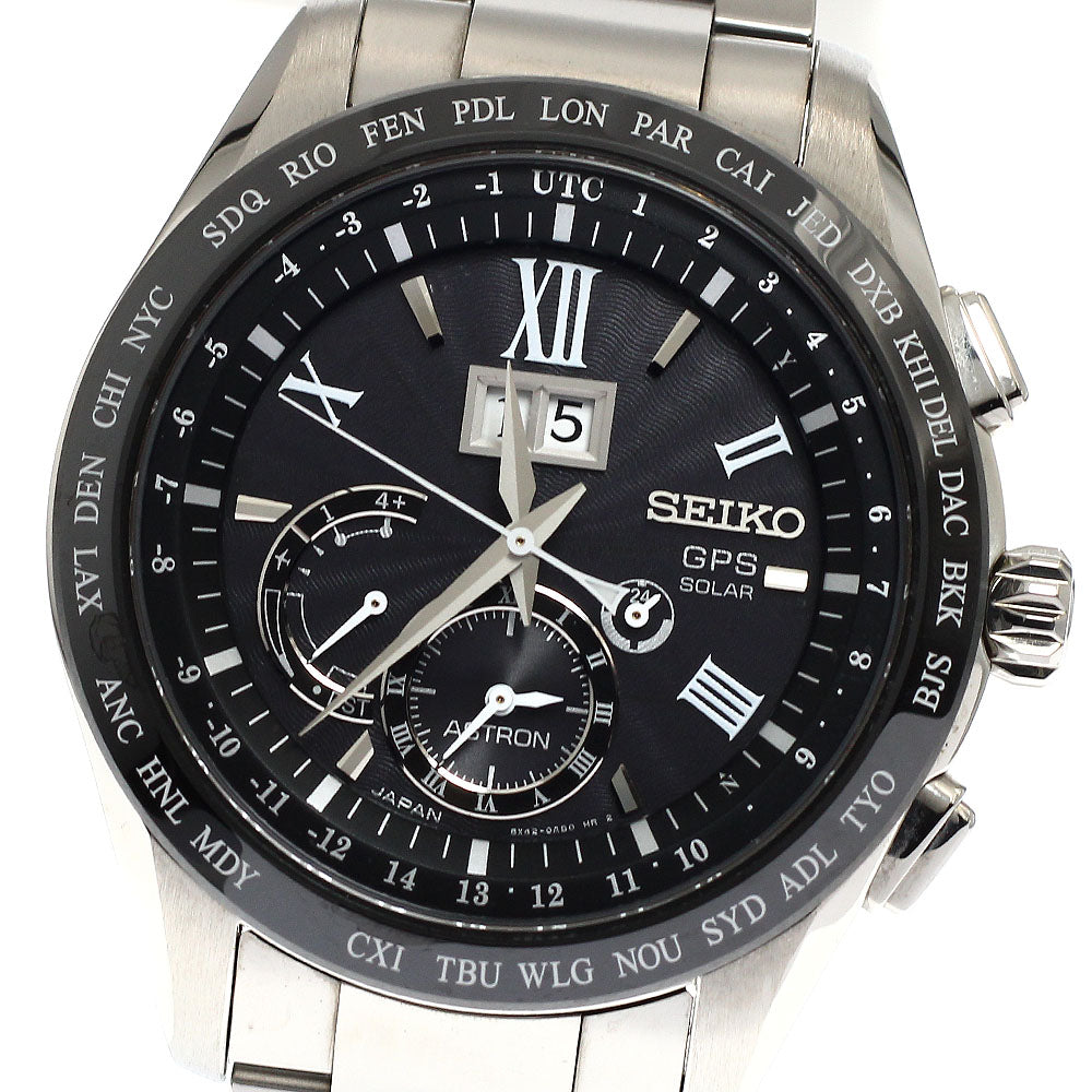 SEIKO Astron SBXB137/8X42-0AB0-3 GPS Solar Powered Radio Men's Watch_921136