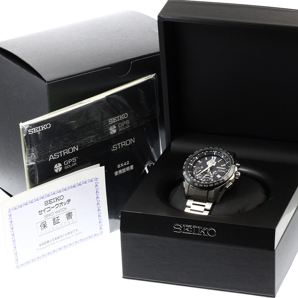 SEIKO Astron SBXB137/8X42-0AB0-3 GPS Solar Powered Radio Men's Watch_921136