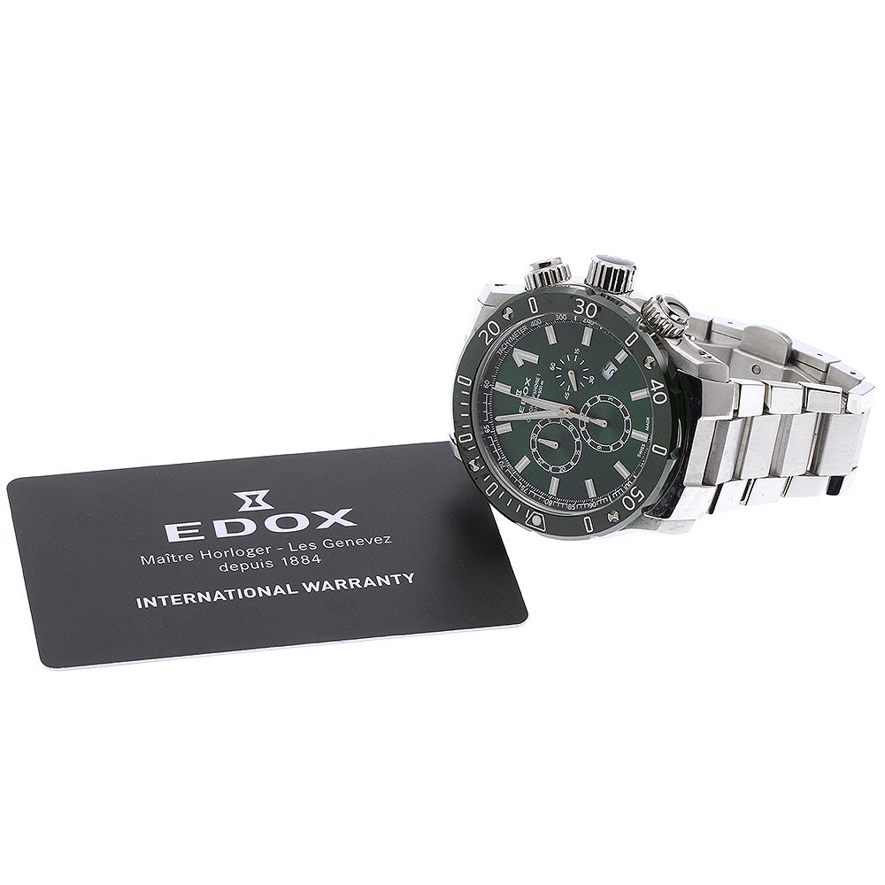EDOX Chrono Offshore 1 10221 Date Chronograph green Dial Quartz Men's_921137