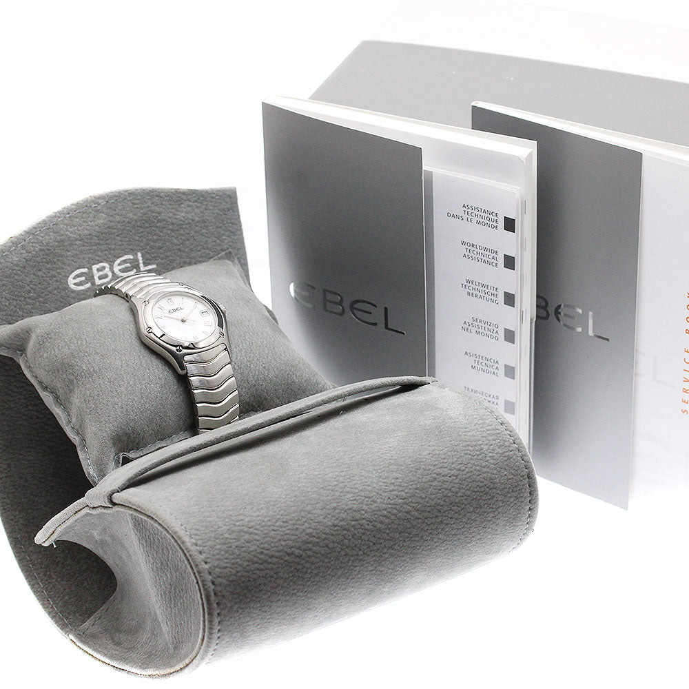 EBEL Classic wave E9087F21 Date White shell Dial Quartz Ladies Watch_921143