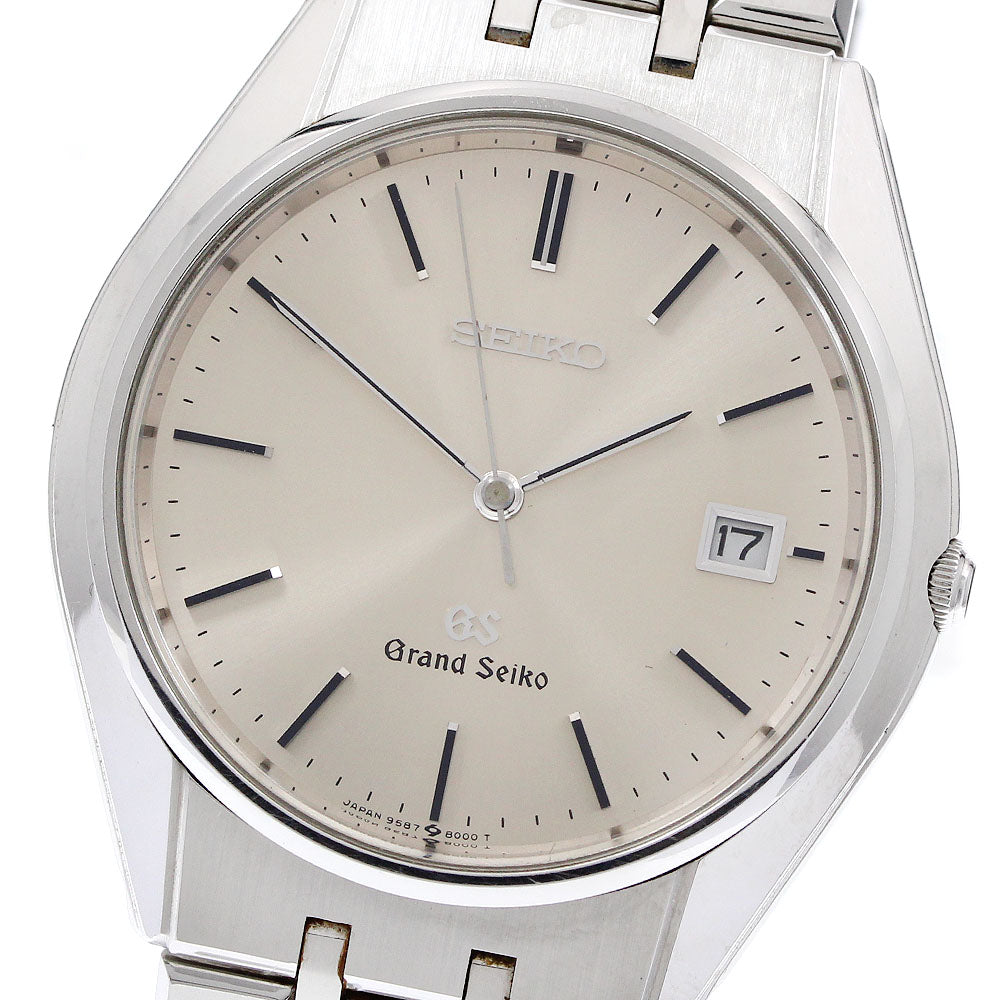 SEIKO Grand Seiko SBGS003/9587-8000 Date Silver Dial Quartz Men's Watch_921148