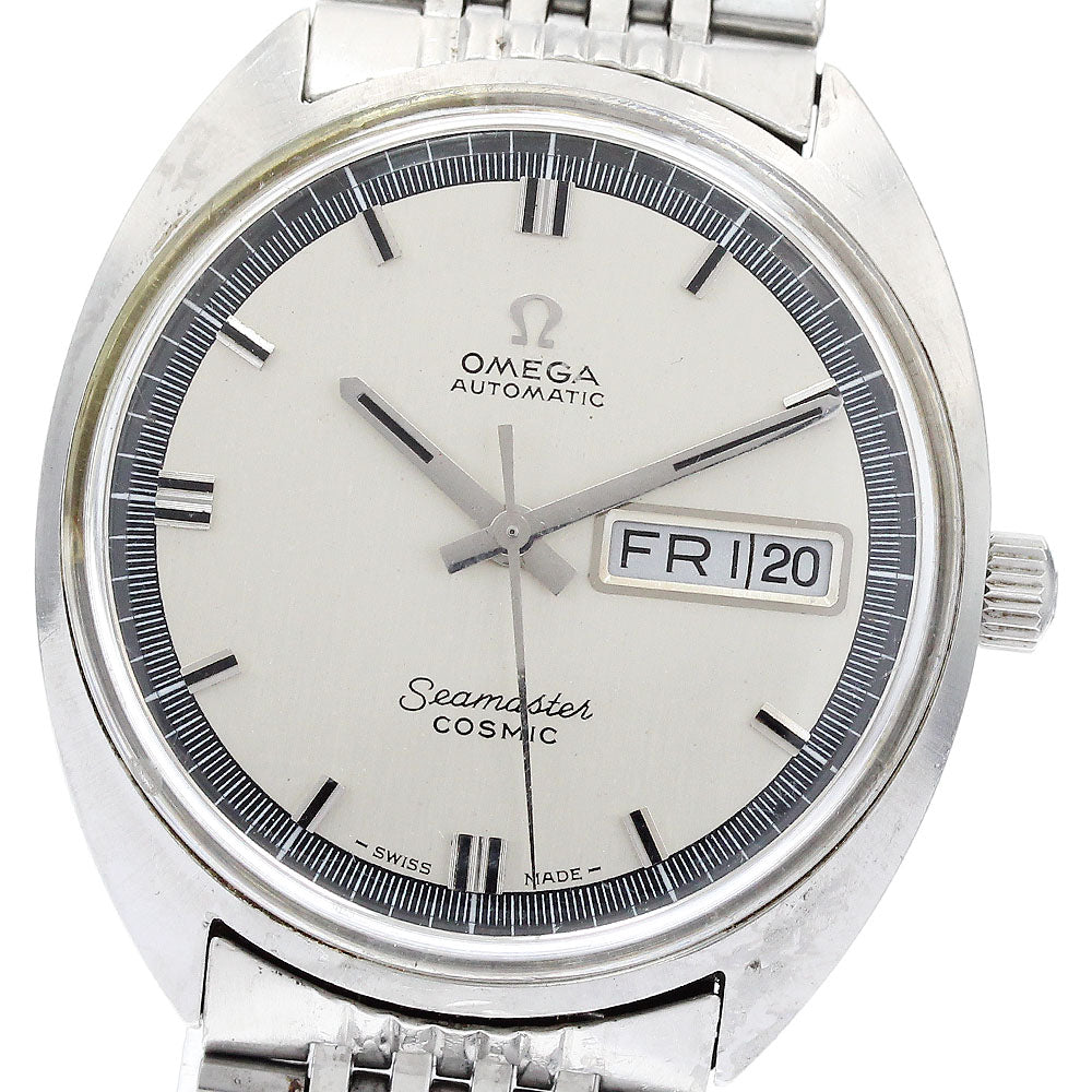 OMEGA Seamaster Cosmic 166.036 Day date Silver Dial Automatic Men's Watch_921150
