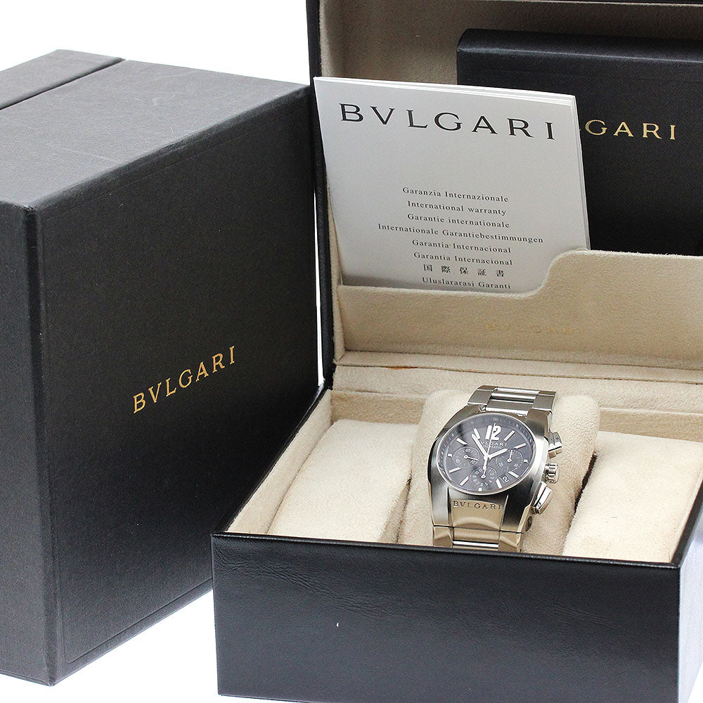 BVLGARI Elgon EG35SCH Chronograph black Dial Automatic Boy's Watch_921165