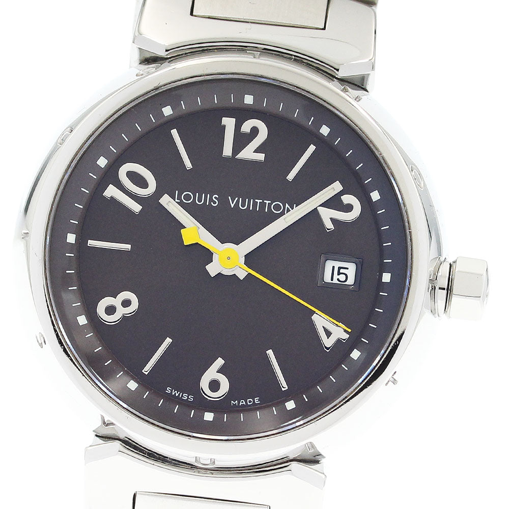 LOUIS VUITTON Tambour Q1212 Date Brown Dial Quartz Ladies Watch_921166