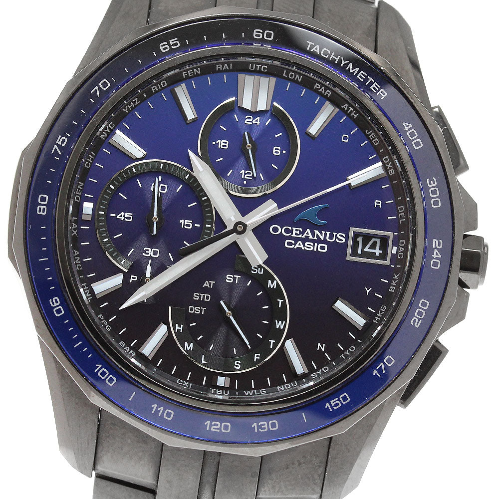 CASIO Oceanus Manta S7000 Series OCW-S7000B-2AJF Date Men's Watch_921173