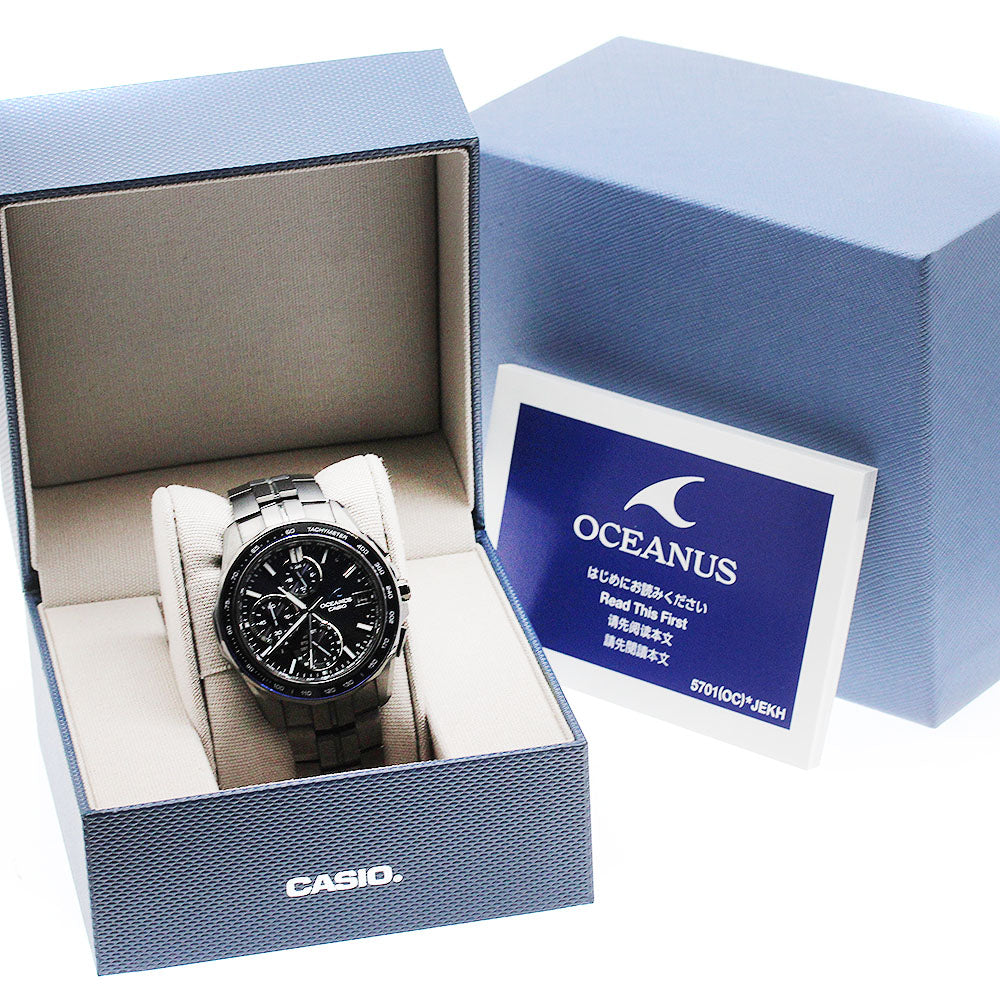 CASIO Oceanus Manta S7000 Series OCW-S7000B-2AJF Date Men's Watch_921173