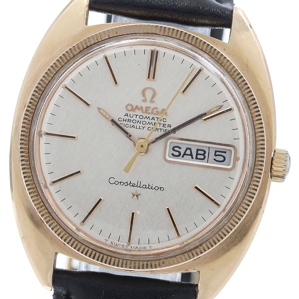 OMEGA Constellation CE168.017 Day Date PG bezel cal.751 Silver Dial Automatic Men's Watch_921179