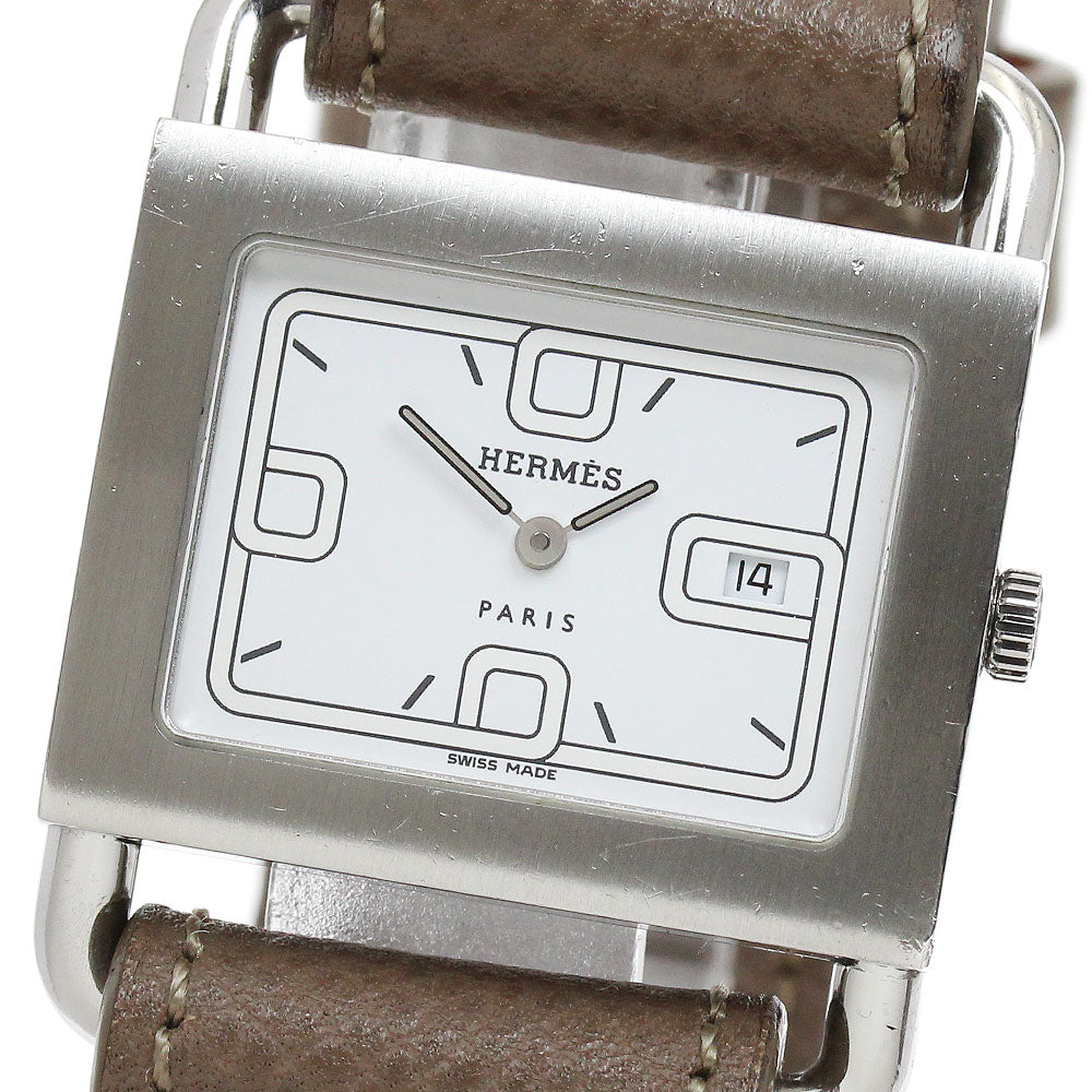 HERMES Valenia BA1.510 Date white Dial Quartz Ladies Watch_921194